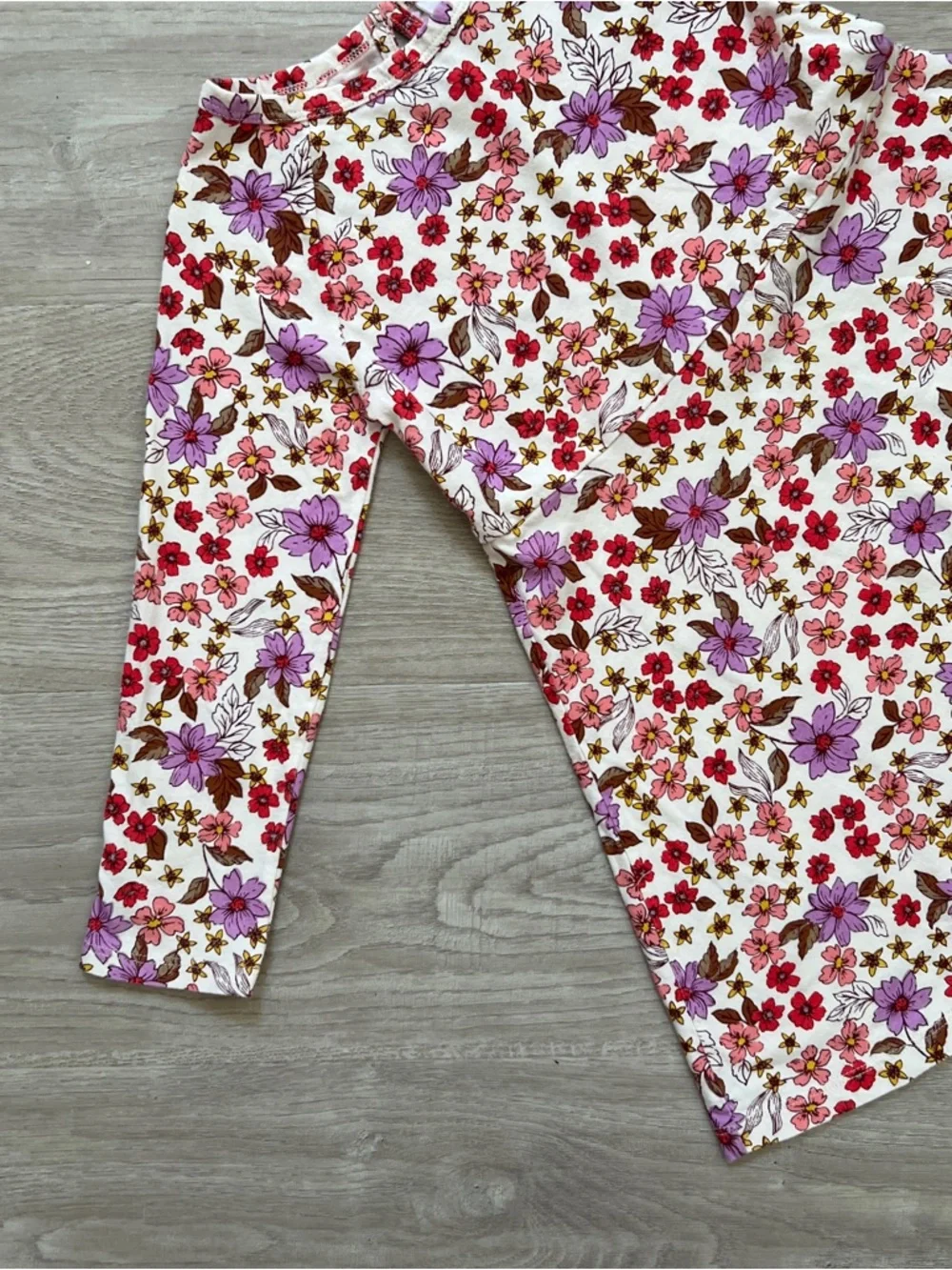 Baby Gap Floral Dress Girls Size 5 Pink Purple Long Sleeve Skater Twirl Casual